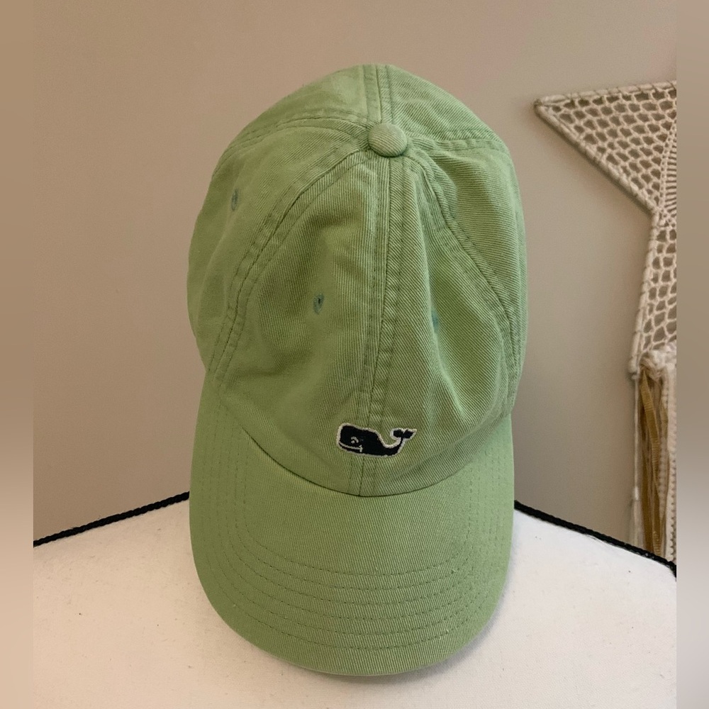Vineyard Vines Green Whale Logo Hat